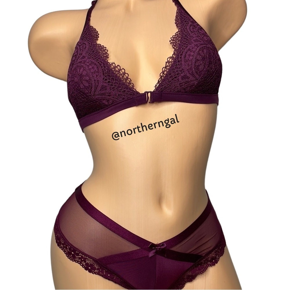 Victoria’s Secret Front Close Bralette Purple - Picture 3 of 16